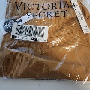 Pink High waist Seamless fold over Bike  Short( Golden Oak)